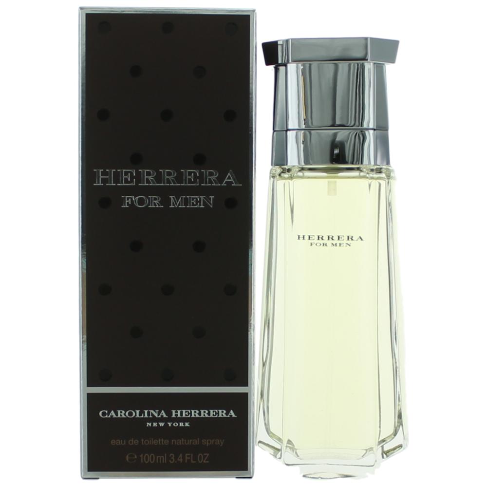 Bottle of Herrera by Carolina Herrera, 3.4 oz Eau De Toilette Spray for Men
